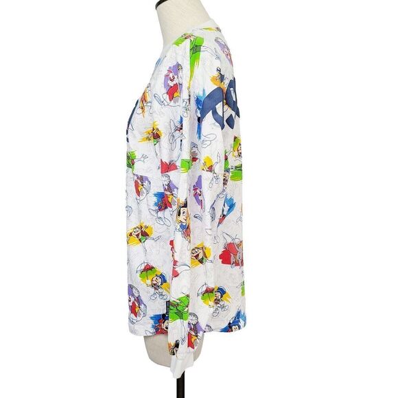 Disney Spirit Jersey Ink And Paint XS Multicolor Long Sleeve Oversized‎ Shirt - Picture 6 of 13